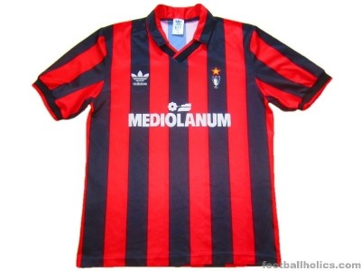 Милан футболка игровая домашняя 1991