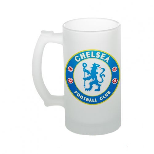 Пивная стеклянная кружка с логотипом Челси