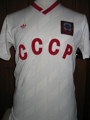 Сборная СССР футболка игровая гостевая 1985