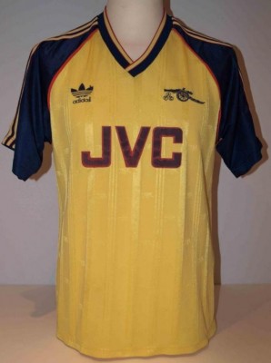 Арсенал футболка игровая гостевая 1989